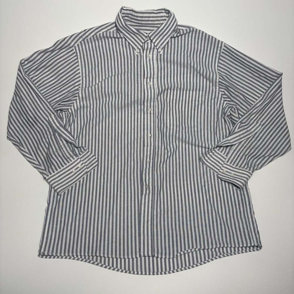 Mens Arrow Long Sleeve Shirt Blue Striped